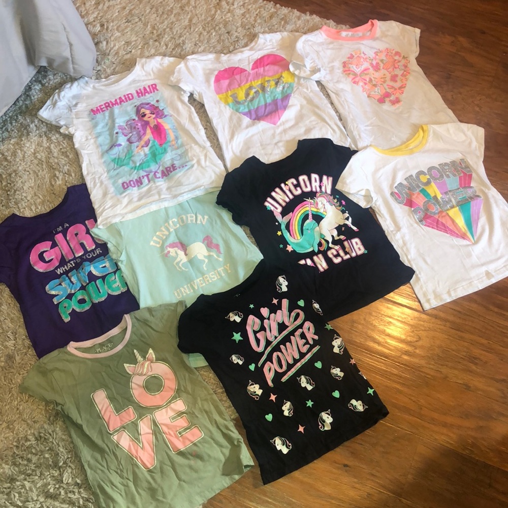 Bundle 9 girls tees